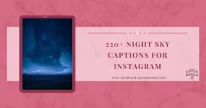 Night Sky Captions